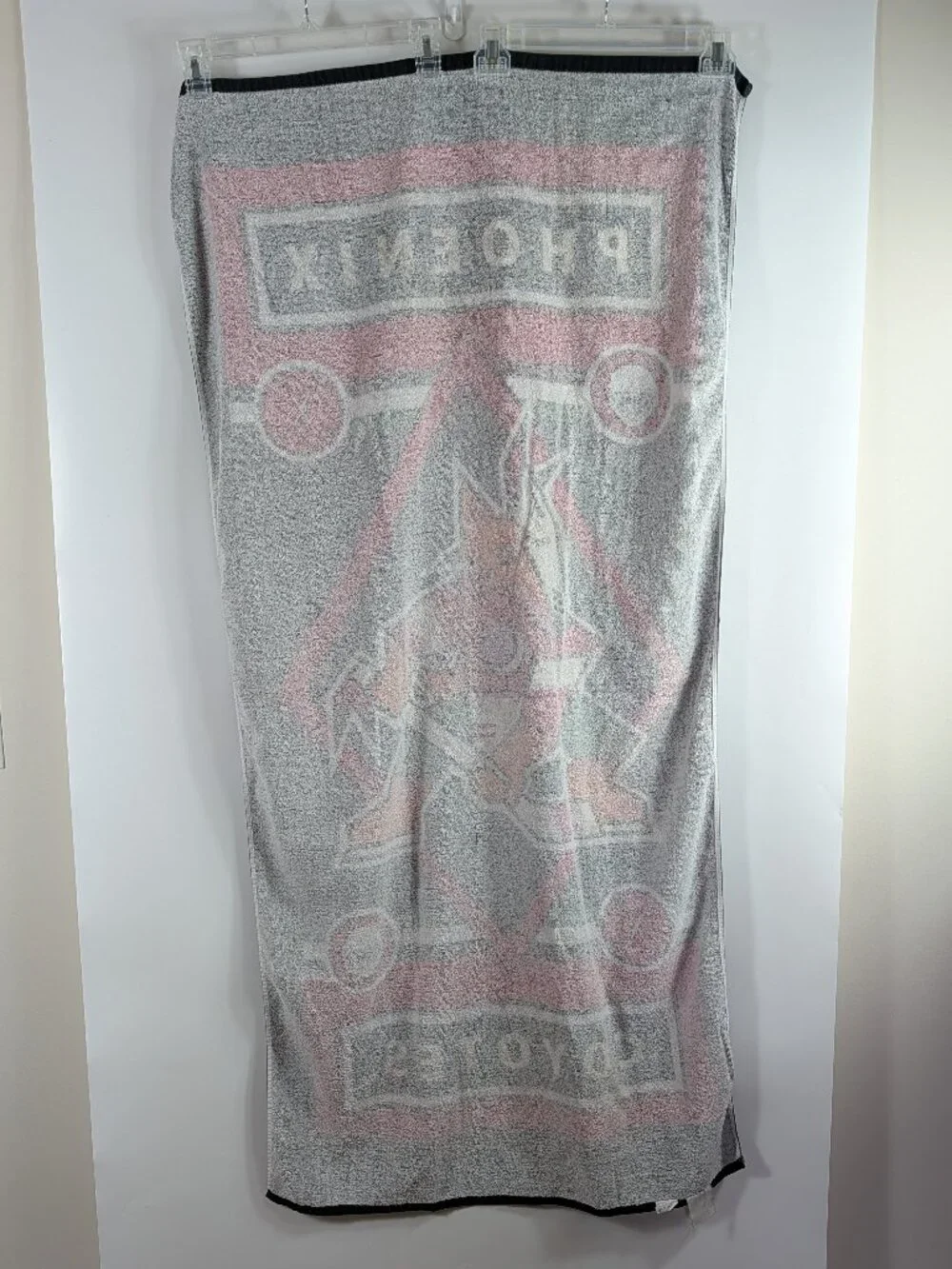 Vintage 90s Phoenix Coyotes KACHINA Logo Beach Towel NHL